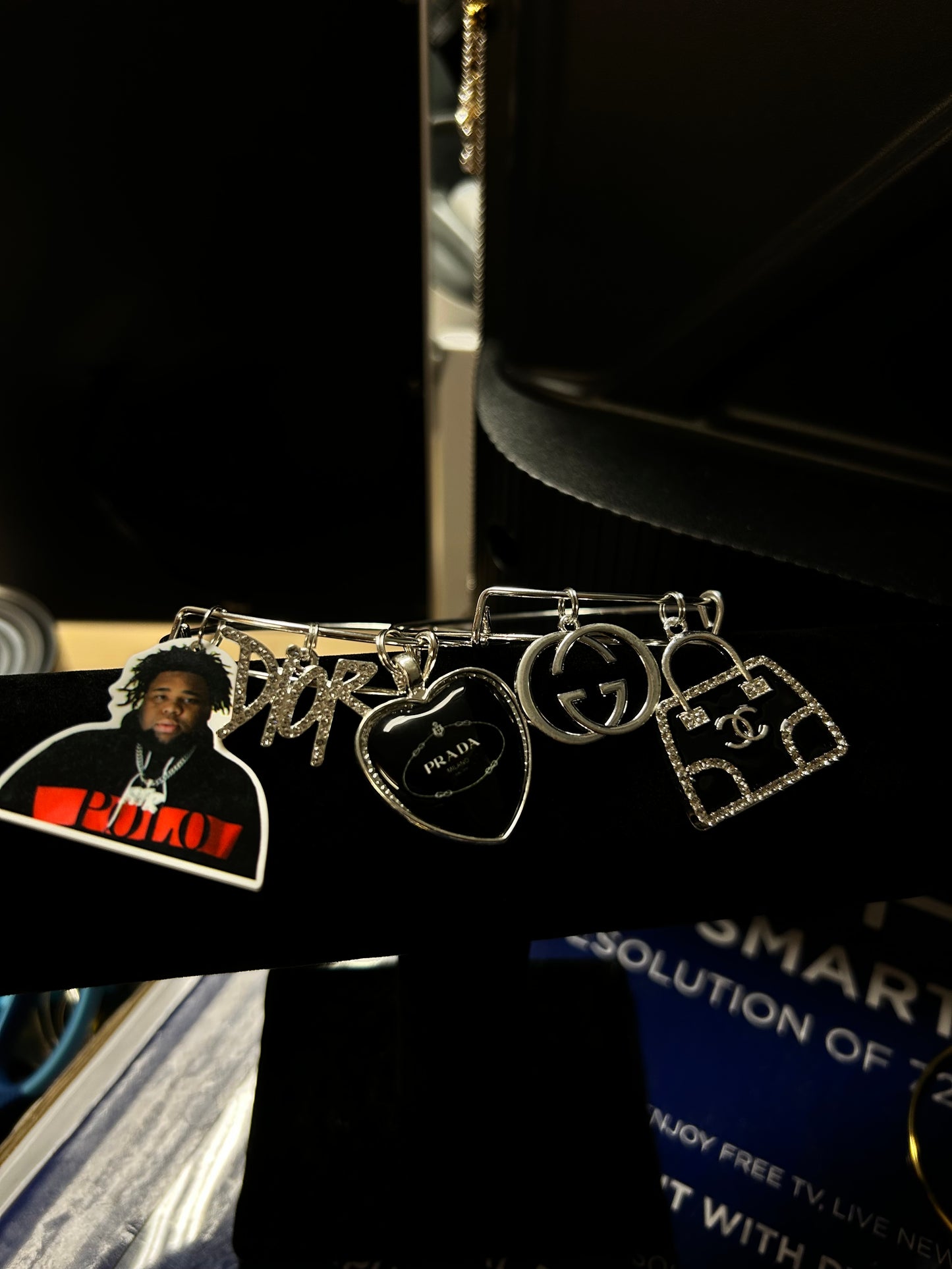 Rod Wave Bangle Set (SILVER)