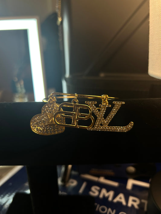 Designer Bling Bangles (GOLD or SILVER)